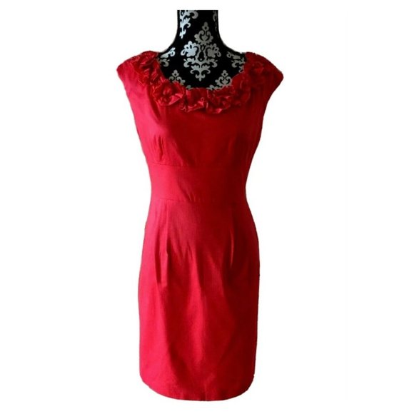 Maggy London Dresses & Skirts - Maggy L Red Sheath Dress Sz 6